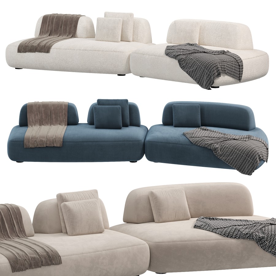 Curve Sofa By Art Nova 2 3D Model for Corona | CGMood