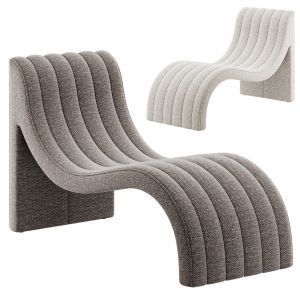 Upholstered Chaise Lounge By Meridian Furniture