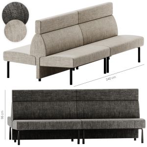 Et Al Ambit 1067 Fabric Bench Seating Sofa