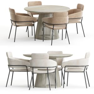 Marino Beige Latte and Jeanette round table