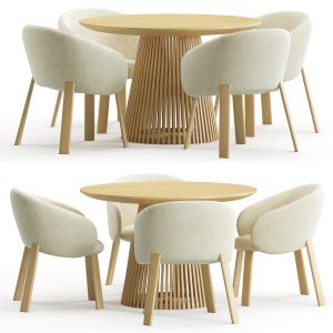 Nebula Chair And Jeanette Round Table