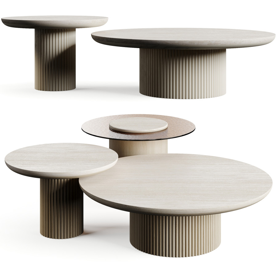 Table Version Model Version Ana Roque Artic Travertino Coffee Table 3D Model for VRay, Corona | CGMood