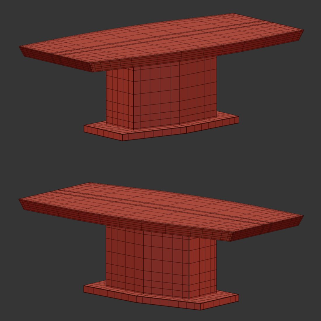 Rectangular Table By Giorgiocollection - 3D Model for Corona