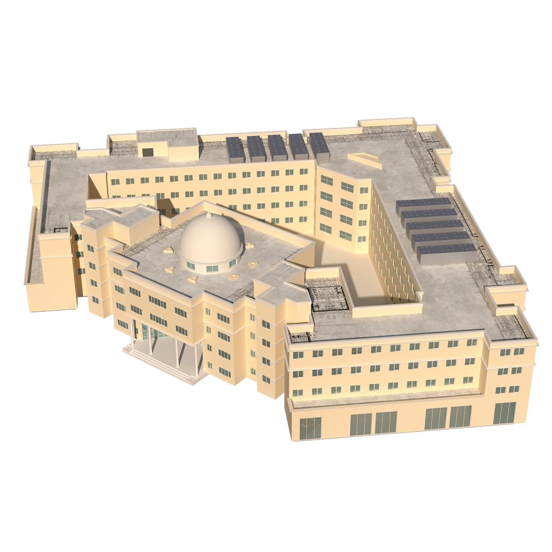 Jms Building Jss International School Dubai Jumeirah Village - 3D Model for VRay, Corona