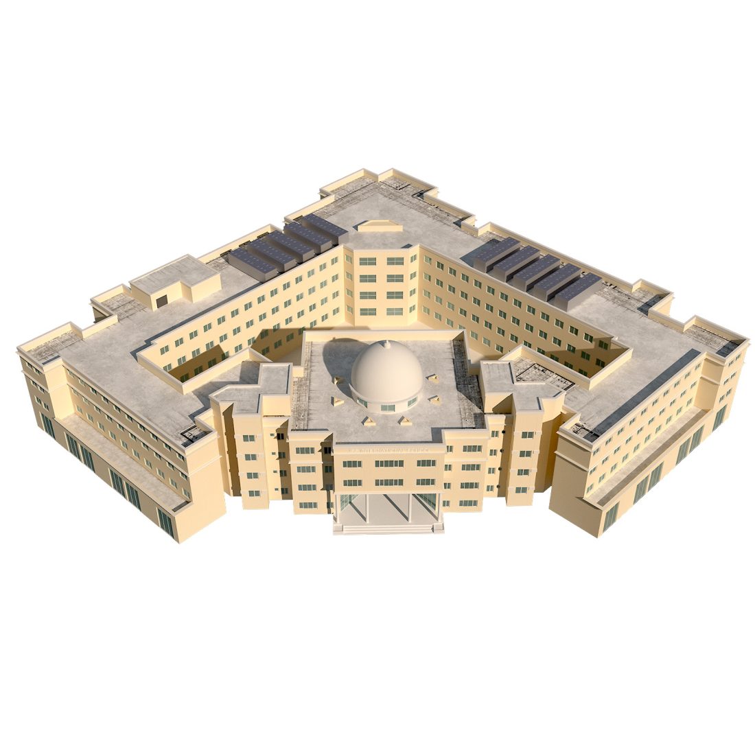 Jms Building Jss International School Dubai Jumeirah Village - 3D Model for VRay, Corona