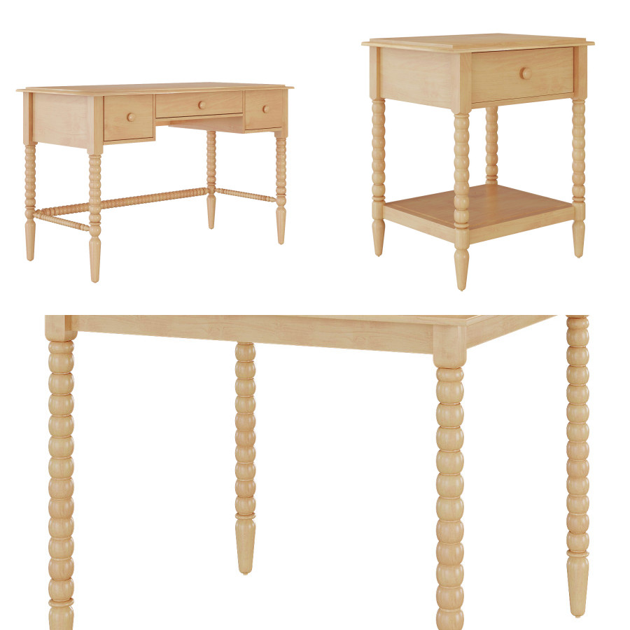 Jenny lind kids play table 3d model for corona