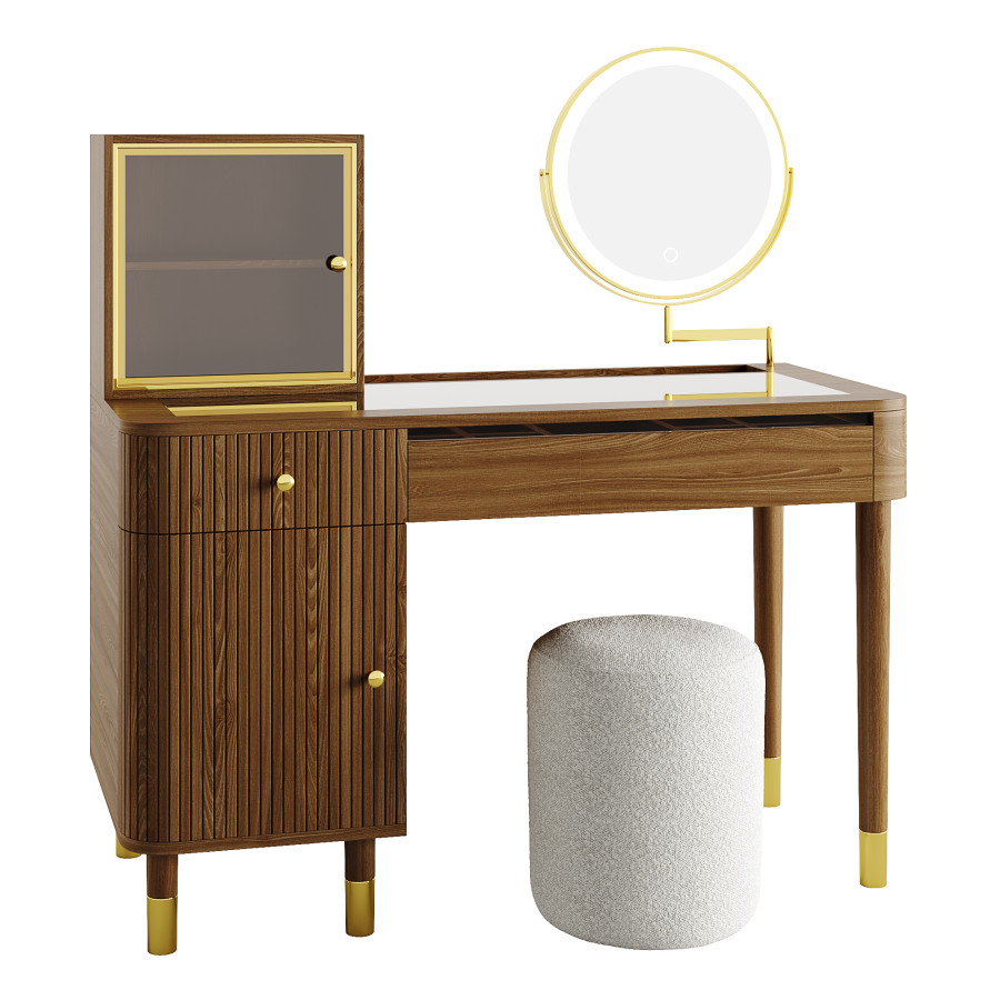 Mid Century Modern Makeup Vanitynull