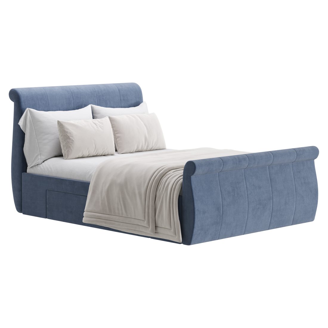Lucia Upholstered Bed 3D Model for Corona | CGMood