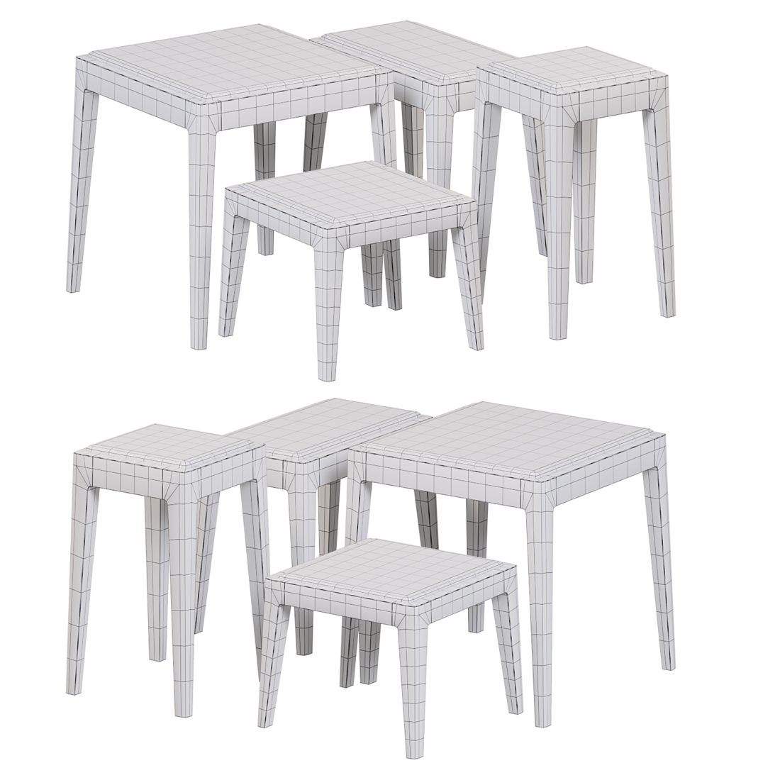 Ziggy Tables By Porada - 3D Model for Corona