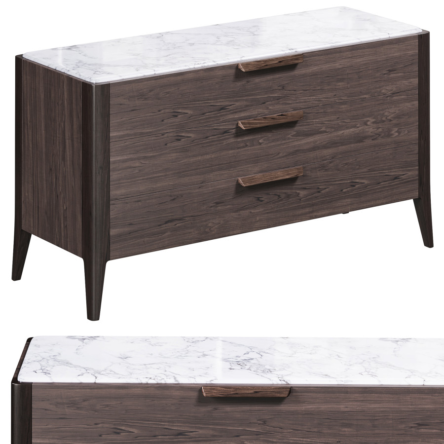 Ziggy Night Table By Porada - 3D Model for Corona
