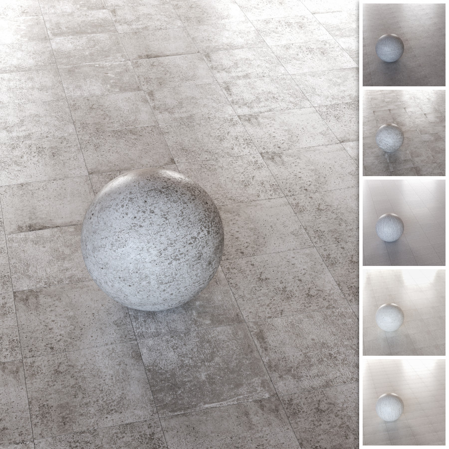 Porcelanosa Park Ceramic Tile Textures (set Of 8) Material for VRay ...