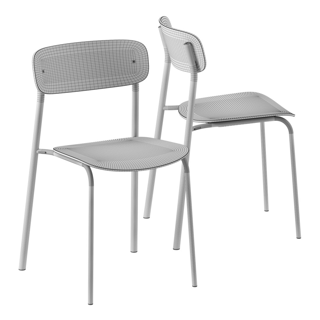 S 243 Chair By Thonet 3D Model for Corona | CGMood
