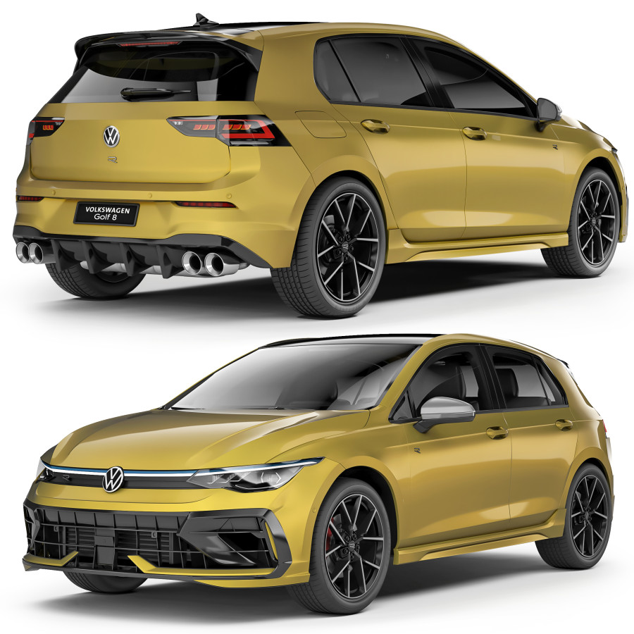 Volkswagen Golf R 2025 3D Model for VRay | CGMood