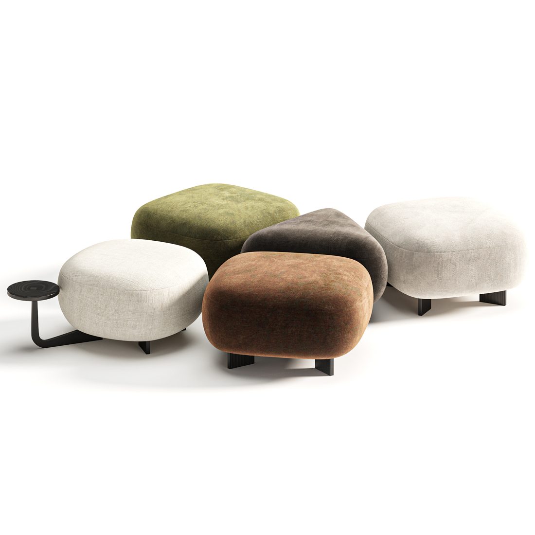 Poufs Code Out By True Design 3D Model for VRay, Corona | CGMood