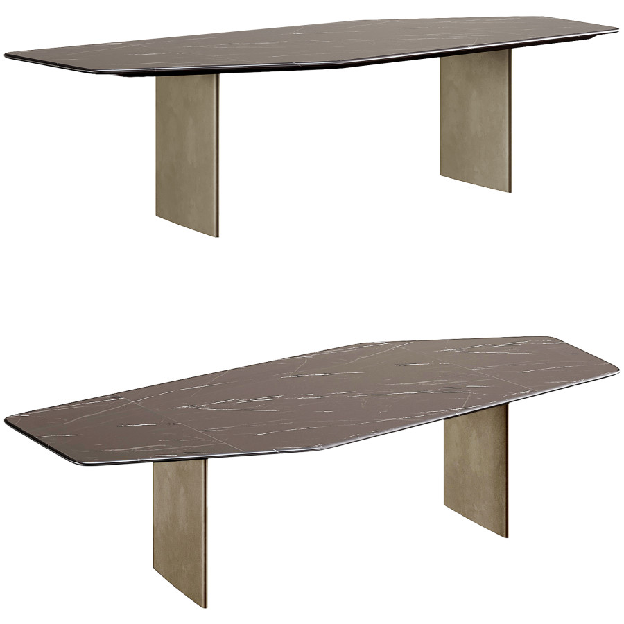 Linha Livre Table By Minotti by Zhanjiang Liu