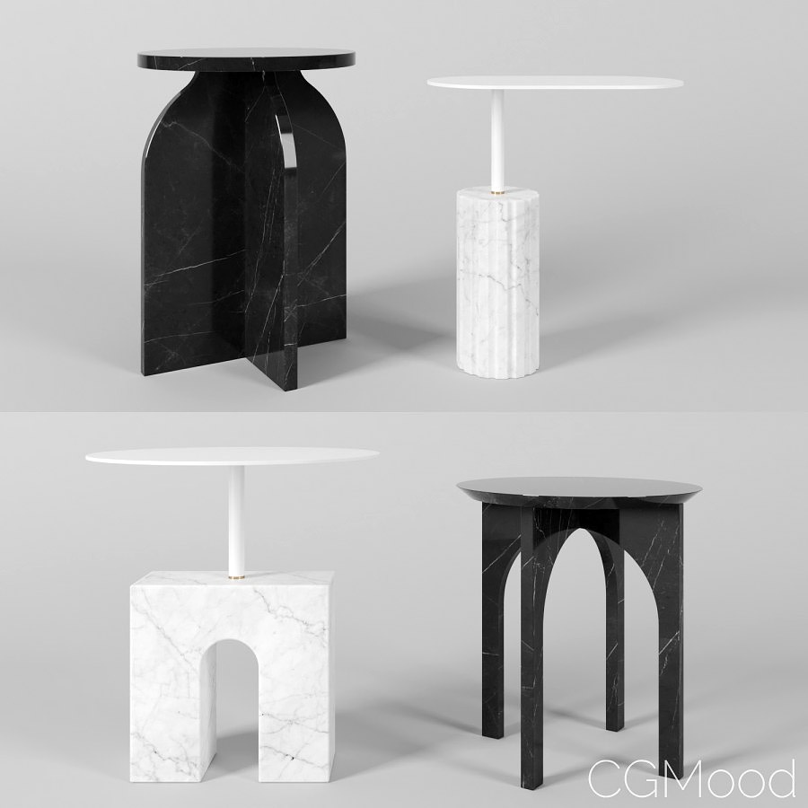 Side Tables By Aparentment - 3D Model for Corona