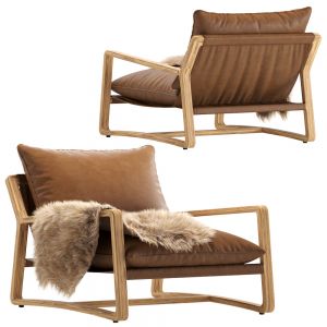 Coco Republic Cr Essentials Bungalow Leather Chair