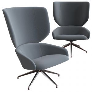 Blu Dot Heads Up Swivel Lounge Chair