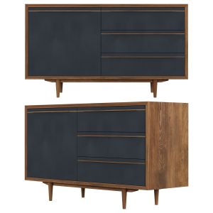 Chest Of Drawers | Cosmo Red | Klermon Black 130