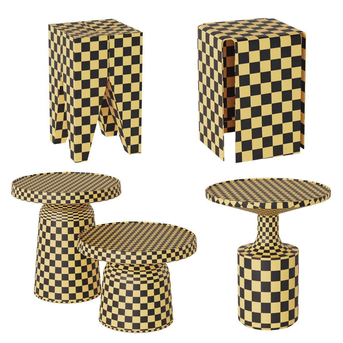 Side Tables . Vol 06 - 3D Model for VRay, Corona