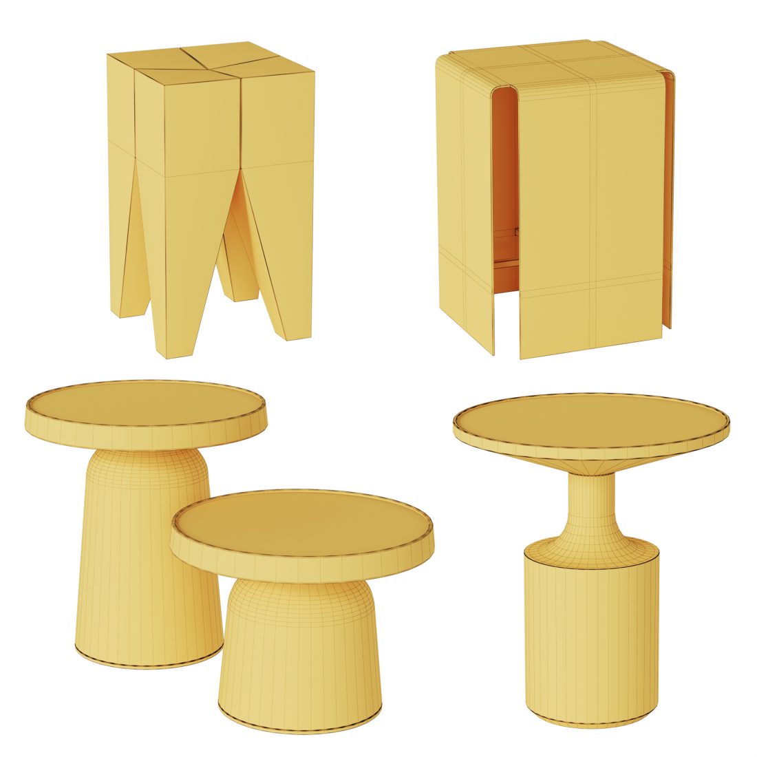 Side Tables . Vol 06 3D Model for VRay, Corona | CGMood