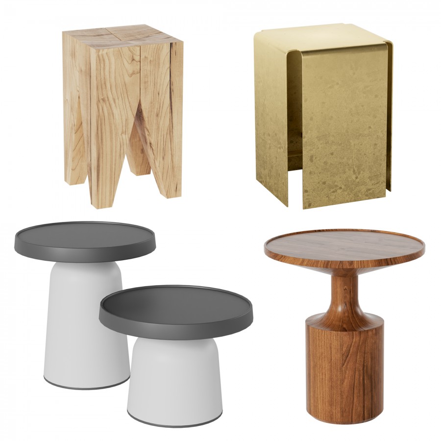 Volume table. Табурет Backenzahn e15. Side Tables Set. Coffee Tables Set by Pimar.