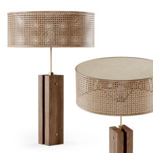 Wooden Rattan Table Lamp R500