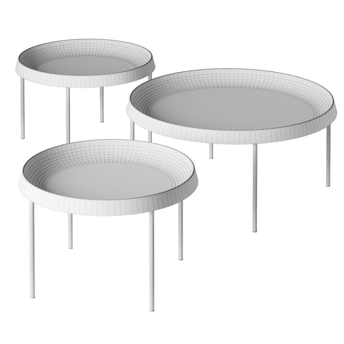 Tulou Coffee Tables. Hay. 3D Model for Corona | CGMood