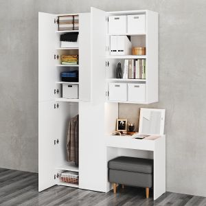 Ikea | Ophus Wardrobe With 6 Drawers And Table
