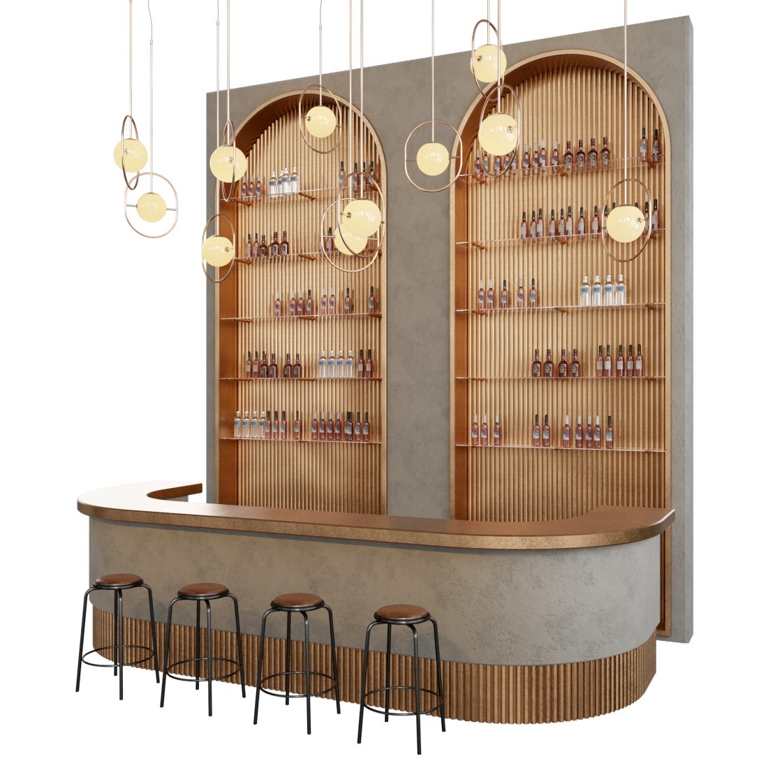 Loft Bar - 3D Model for Corona