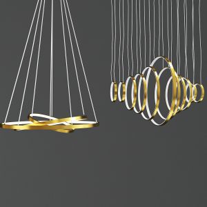 Linear Ring Simple Pendant Light