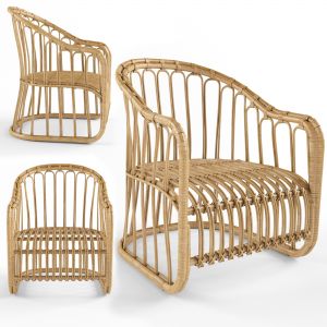 Dining Chair In Rattan