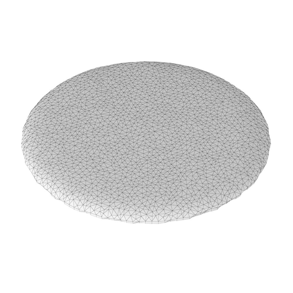 White Rug For Rendering Round White Rug 3D Model for VRay | CGMood