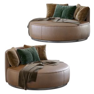Love Seat Large Pouf Rugiano