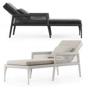Rattan Chaise Lounge Dr50