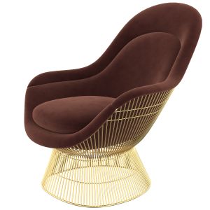 Vintage Warren Platner Knoll Easy Chair & Ottoman