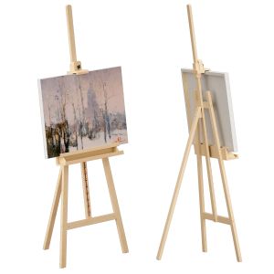 Wooden Easel And Painting