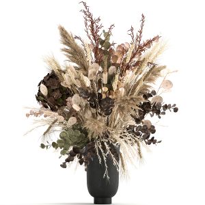 Bouquet Of Dried Flowers In A Vase 173