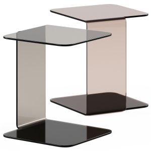 Glass Side Table Shell By Sovet Italia
