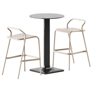 High Table Plinto And Noss Bar Stool By Varaschin