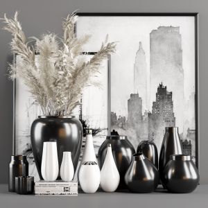 Decorative Set 03 - Black And White