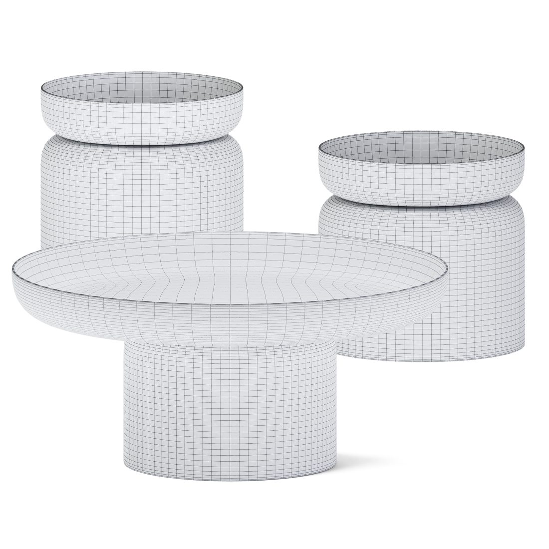 Pluvial Coffee Table Set By David Design 3D Model for Corona | CGMood