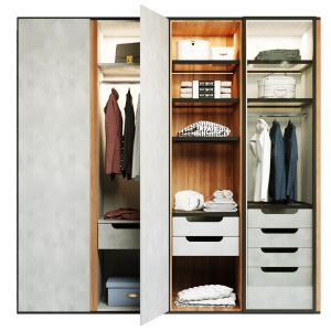 Wardrobe With Clothes