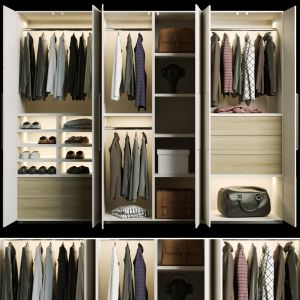 Wardrobe With Clothes 2