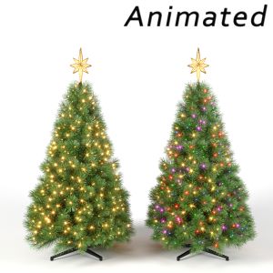 Christmas Tree With Animated Lights - Set 2
