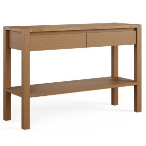 Adelita Oak Console Table With 2 Drawers Laredoute
