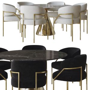 Iseta Dining Chair And Table By Meridiani