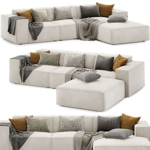 Jain 4 Piece Upholstered Sectional