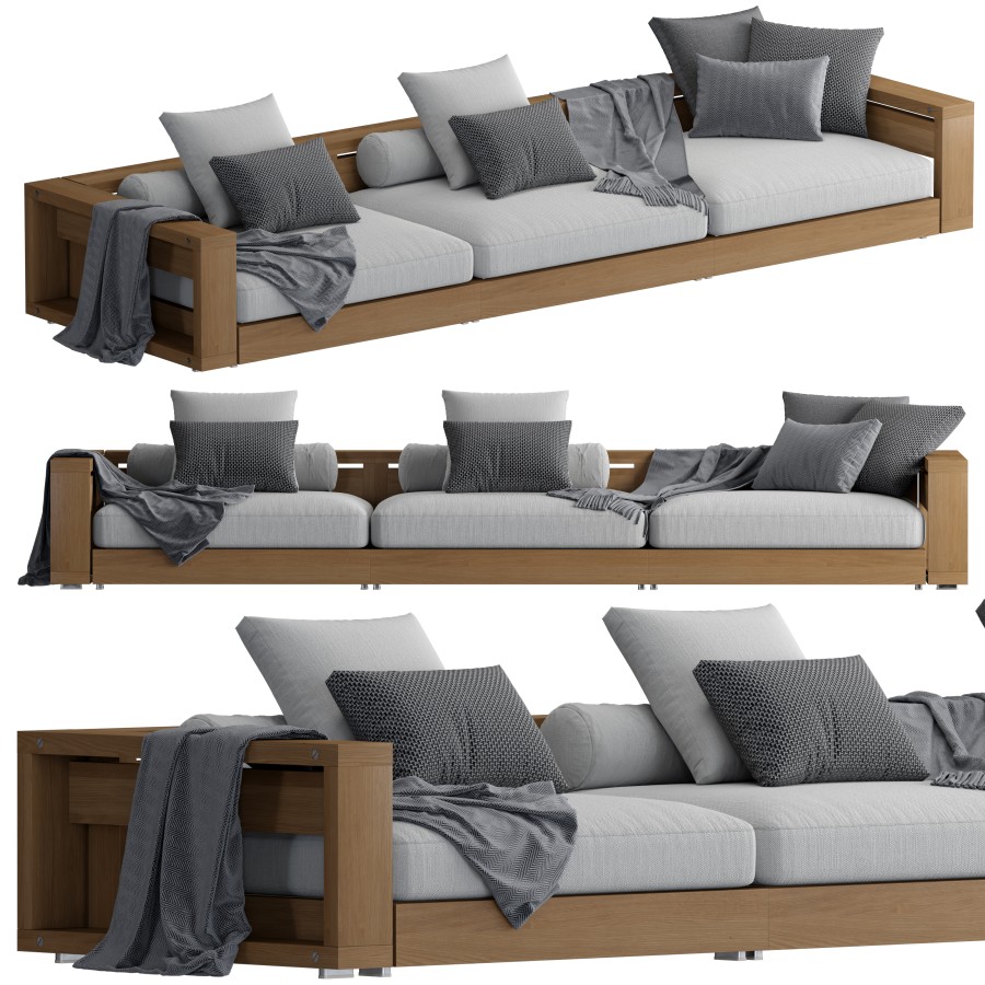 Flexform Hamptons Sofa 2 3D Model for VRay | CGMood