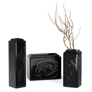 Black In Black Vase